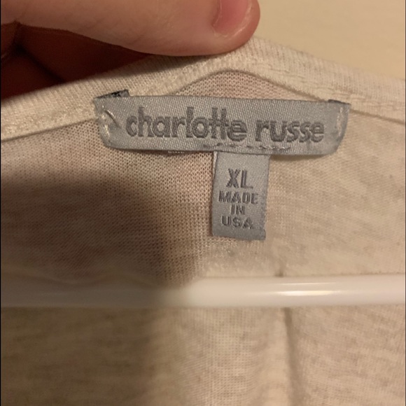 Long sleeve cream top - Picture 2 of 2